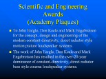 Image of the Power Point of the Oscar given to Don Keele